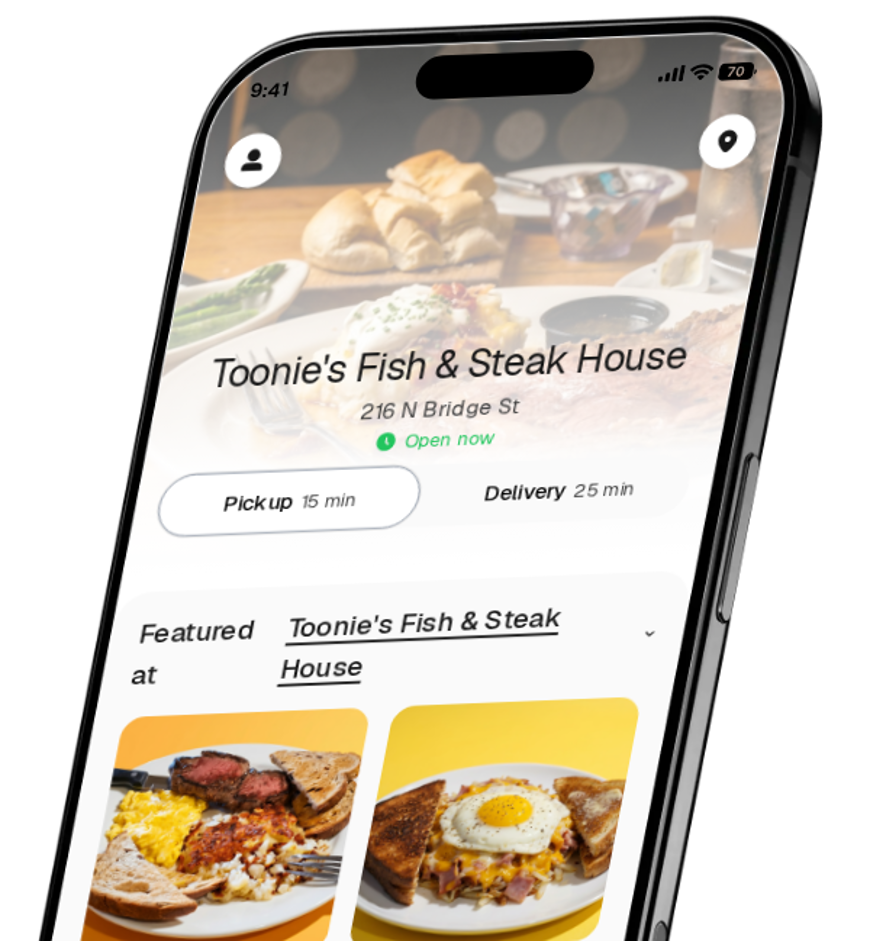 Toonie's Fish & Steak House app preview